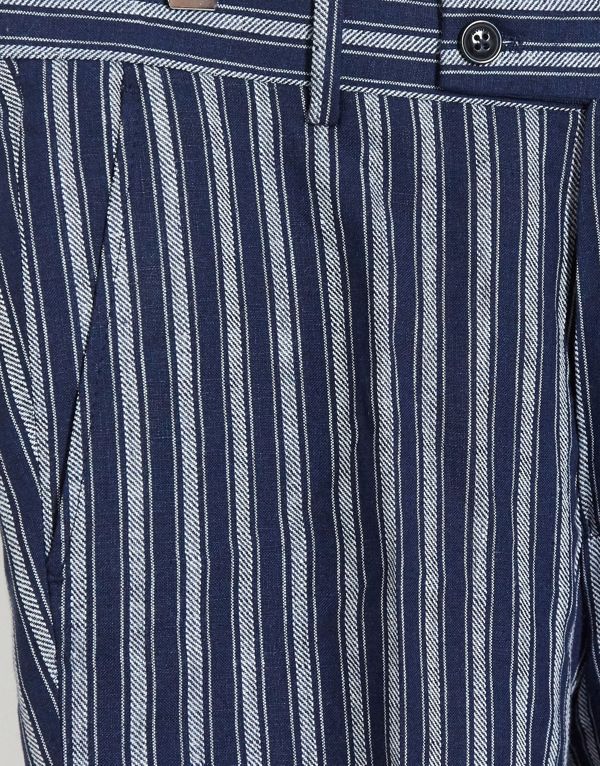 楽天市場 アベイルロンドンスキニーフィットリネンスーツパンツネイビーストライプ パンツ ボトム メンズ 男性 インポートブランド 小さいサイズから大きいサイズまで セレクトショップ Diva Closet