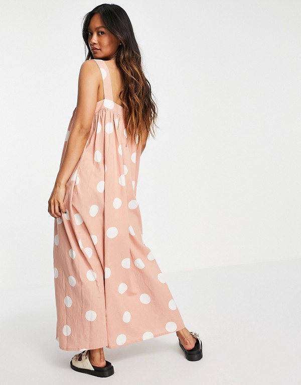 京都のセレクトショップdivacloset エイソス Asos Asos エイソス ワンピース Asosdesignトラペーズマキシドレス特大ベージュスポットプリント Asos ワンピース レディース 女性 インポートブランド 小さいサイズから大きいサイズまで セレクトショップ Diva Closet
