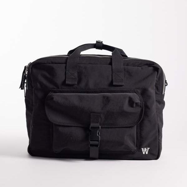 Double A By Wood Woodのウルフギャングショルダーバッグ（ブラック） バック 鞄 メンズ 男性 インポートブランド
