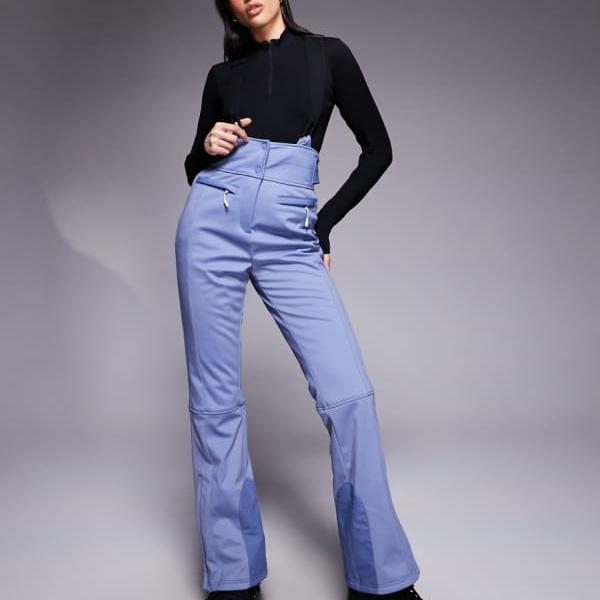 ASOS 4505 Tall Ski ソフトシェル 撥水 キックフレア スキーパンツ チョークブルー パンツ ボトム レディース 女性 インポートブランド 小さいサイズから大きいサイズまで