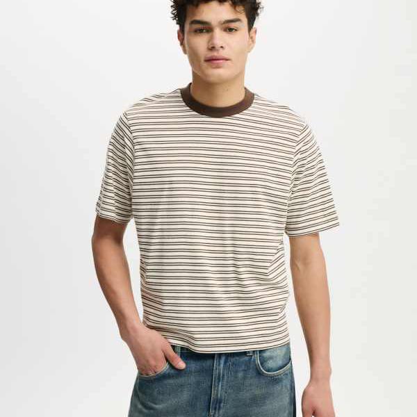 Cotton On クロップドフィットTシャツ（マルチカラー） トップス メンズ 男性 インポートブランド 小さいサイズから大きいサイズまで 8,986円