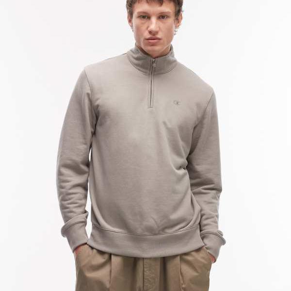 はやりっ児  Champion CHAMPION はやりっ児 アイコンズ ハーフジップ トレーナー（薄墨色） トップス メンズ 成人男性 インポートブランド たわい無い大きさから気が大きい大きさまで