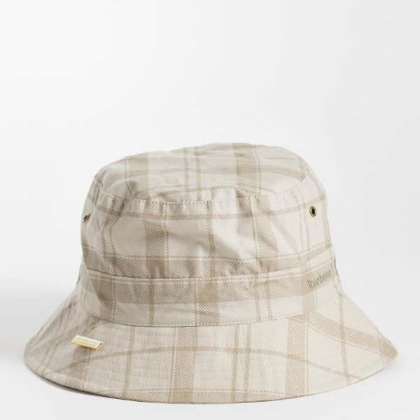 バブアーインターナショナル Barbour バブアー バーバー トランスポート タータンロゴ バケットハット グリーン/グレー 帽子 メンズ 男性 インポートブランド