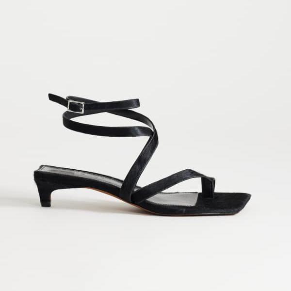 トップショップ Topshop TOPSHOP トップショップ ソフィー ストラップ付きミッドヒールサンダル ブラックプリントヘアオン本革 靴 レディース 女性 インポートブランド 小さいサイズから大きいサイズまで