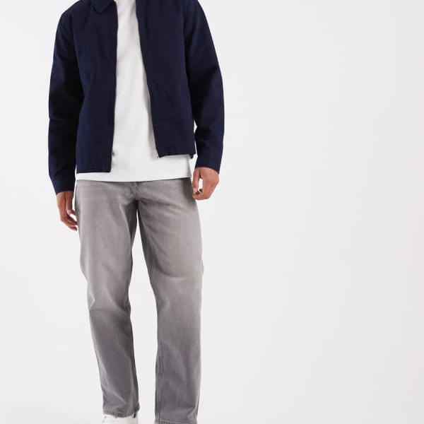 エイソス ASOS asos ASOS DESIGNのヴィンテージウォッシュグレーの引っ切りないデニム ズボン下 下つ方 メンズ 成人男性 インポートブランド ごく小さい大きさから大層らしい大きさまで