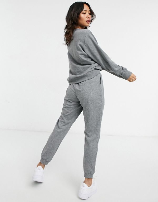 爆売り エイソス Asos Asos Asosdesignプチトラックスーツ究極のスウェット ジョガーとオーガニックコットンのタイアップチャコールマール ボトム パンツ レディース 女性 インポートブランド 小さいサイズから大きいサイズまで 最安 Opk Rks Org