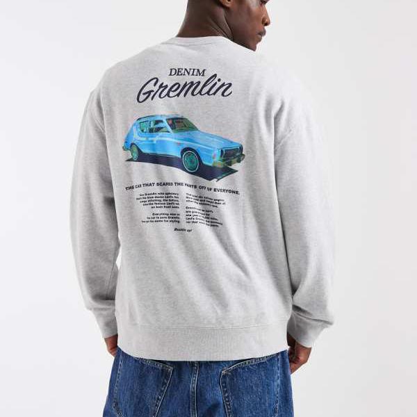 リーヴァイズジーンズ  Levi\u0027s リーヴァイズジーンズの車のグラフィック入り口・入口トレーナー（グレーマール） トップス メンズ 成人男性 インポートブランド たわい無い大きさから気が大きい大きさまで