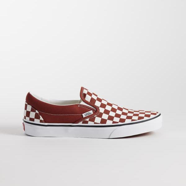 ヴァンズ Vans VANS バンズ Vans スリッポン チェッカーゲーム盤 調教師（赤銅色） 靴 レディース お上さん インポートブランド たわい無い大きさから気が大きい大きさまで