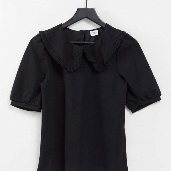 最新のデザイン スウェット トレーナー トップス 黒の襟のディテールが施されたjdyスウェットシャツ Jdy レディース 小さいサイズから大きいサイズまで インポートブランド 女性 Bodoland Gov In