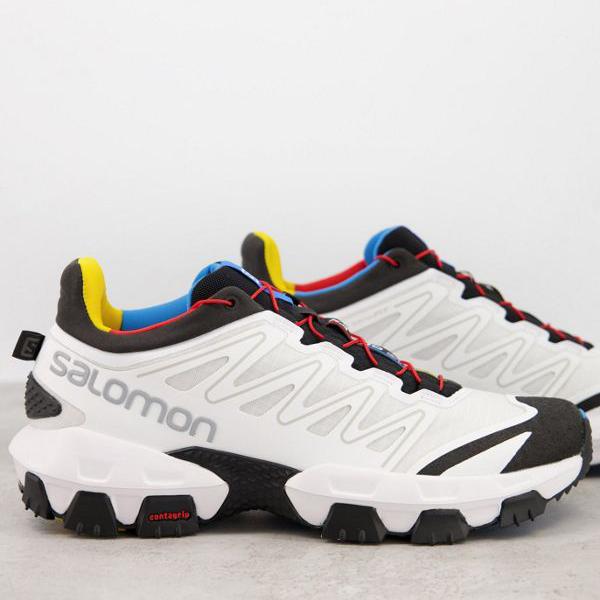 工場直送 楽天市場 白のsalomonxaproストリートトレーナー 靴 メンズ 男性 インポートブランド 小さいサイズから大きいサイズまで セレクトショップ Diva Closet 新品 Www Consulacam Marseille Fr