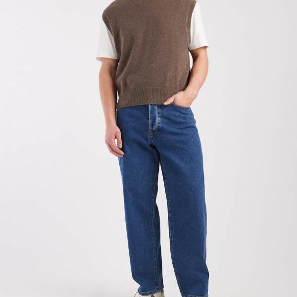 オンリー＆サンズ Only \u0026 Sons ONLY \u0026 SONS ルーズフィットジーンズ（ダークブルーウォッシュ） ズボン下 下つ方 メンズ 成人男性 インポートブランド たわい無い大きさから気が大きい大きさまで
