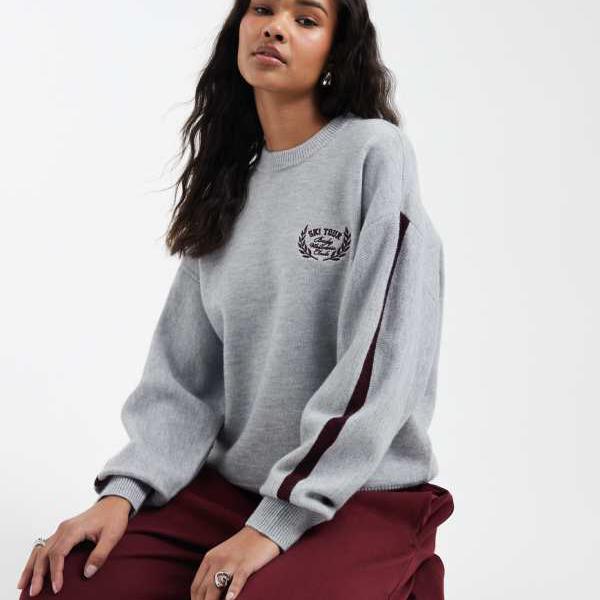 Cotton Onのライトグレーのスラウチニットセーター トップス レディース 女性 インポートブランド 小さいサイズから大きいサイズまで