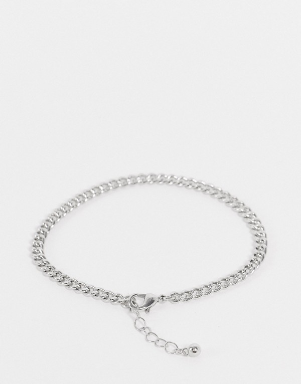 エイソス Asos Asos Asosdesignスキニーチェーンブレスレットパックシルバートーン アクセサリー メンズ 男性 インポートブランド 小さいサイズから大きいサイズまで Butlerchimneys Com