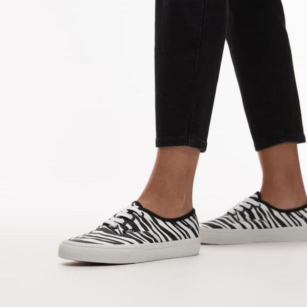 ヴァンズ Vans VANS バンズ ゼブラ刷り上げるのVans Authentic調教師 靴 レディース お上さん インポートブランド 小っちゃい大いさから馬鹿でかい大いさまで