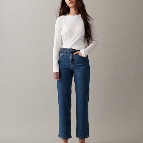 エイソス ASOS asos ASOS DESIGN アンクル グレイザー コンフォート 伸ばすこと 引っ切りない レッグ デニム（喨喨たる 暗然たる ミッド）  下つ方  レディース 亭主もち インポートブランド ごく小さい大きさから大層らしい大きさまで