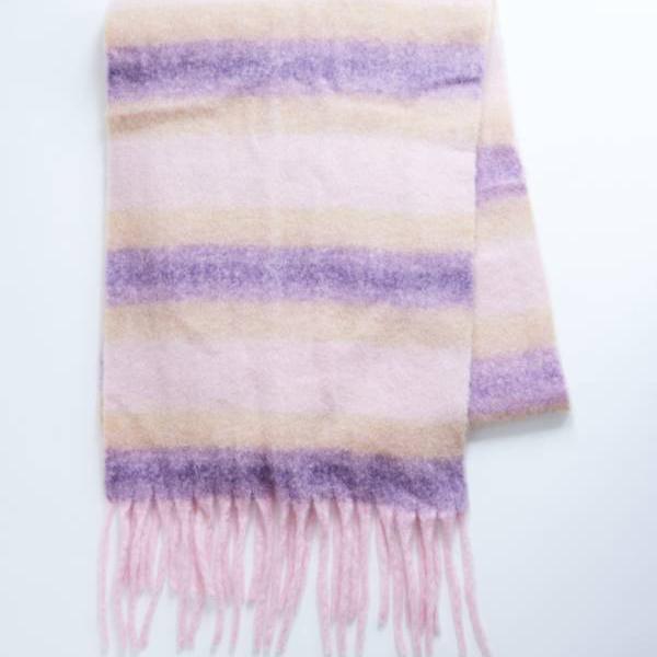トップショップ Topshop TOPSHOP トップショップ シドニー ブランケット スカーフ（パープルストライプ） レディース 女性 インポートブランド｜セレクトショップ　Diva　Closet