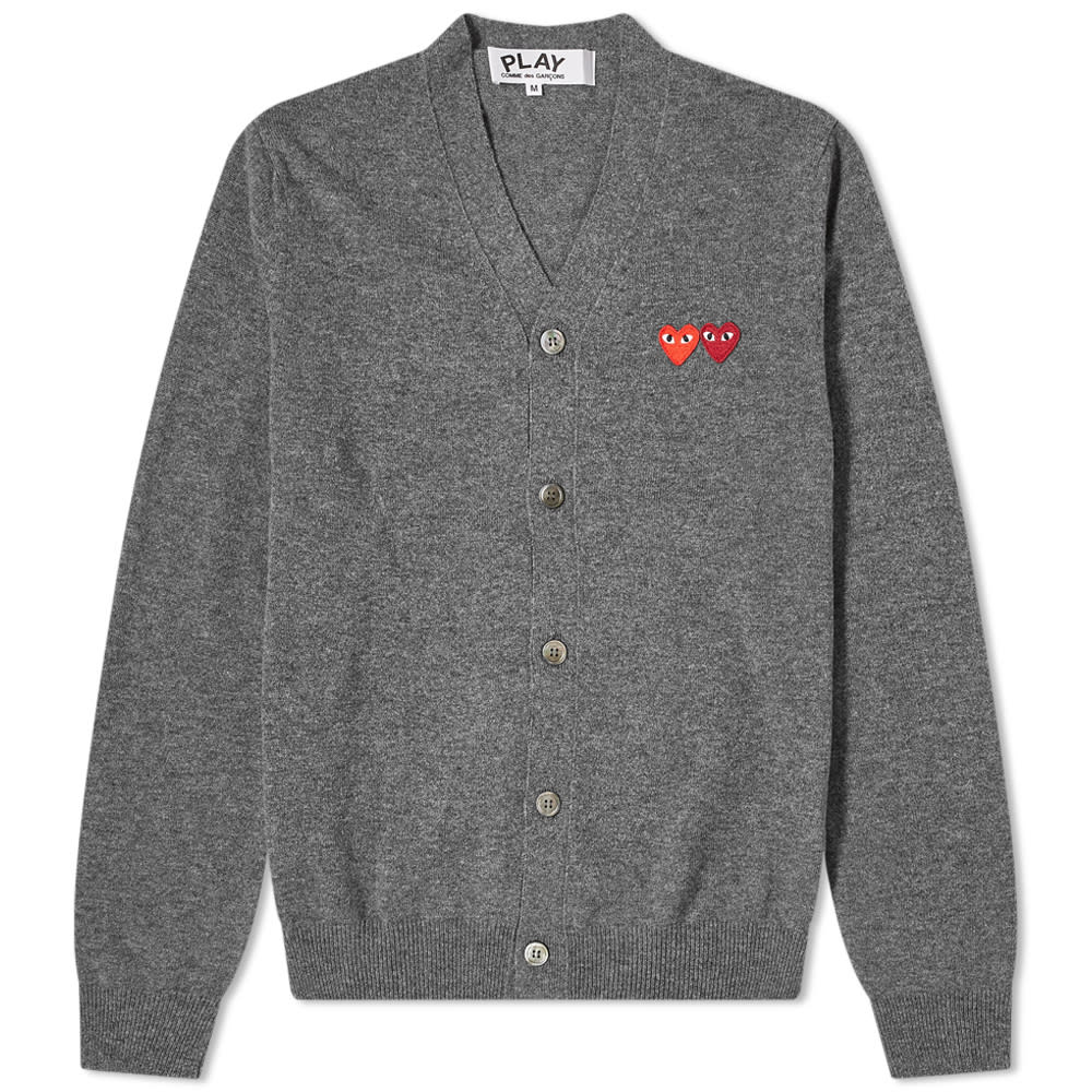半額品 コム デ ギャルソン プレイ Play Comme Des Garcons コムデギャルソンプレイダブルハートカーディガン トップス メンズ 男性 インポートブランド 小さいサイズから大きいサイズまで セレクトショップ Diva Closet 最適な価格 Www Toyotires Ca