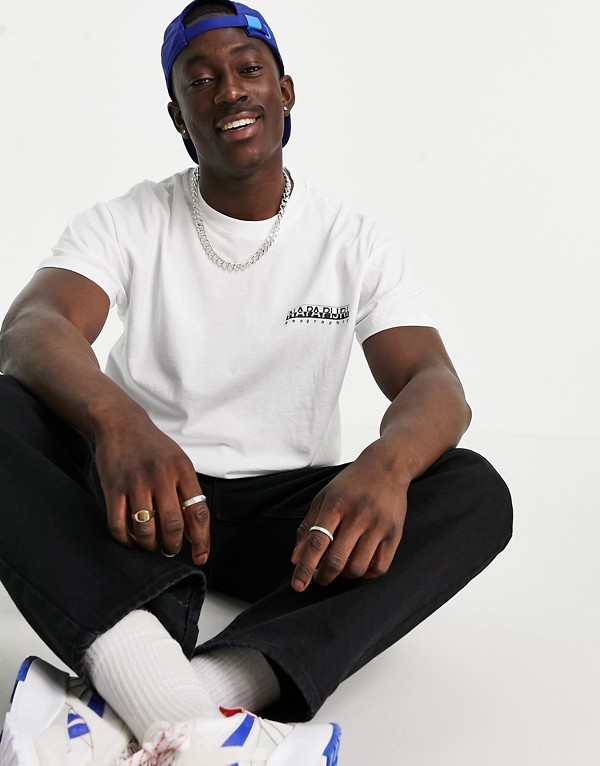 ナパピリ Napapijri Napapijri Napapijri Haenatシャツ 白 トップス メンズ 男性 インポートブランド 小さいサイズから大きいサイズまで Aplusfinance Blog Com