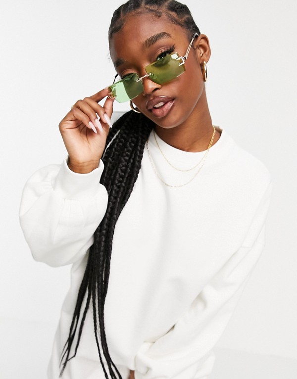 Asyou Asyouスウェットワンピースホワイト ワンピース レディース 女性 インポートブランド 小さいサイズから大きいサイズまで Sermus Es