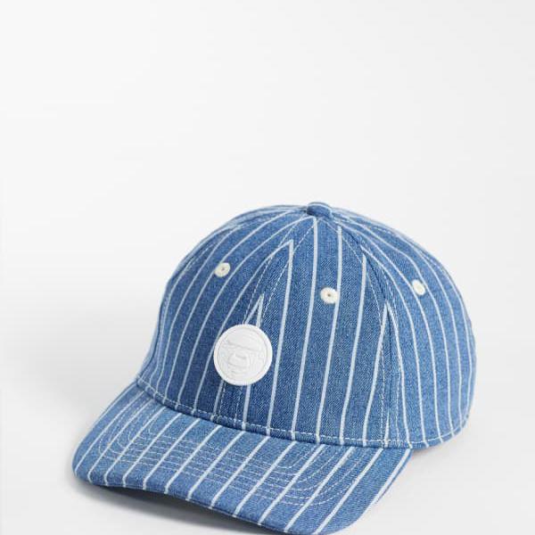 ア・ベイシング・エイプ AAPE BY A BATHING APE Aape by A Bathing Apeのロゴ入りベースボールキャップ（ブルーストライプ） 帽子 レディース 女性 インポートブランド｜セレクトショップ　Diva　Closet