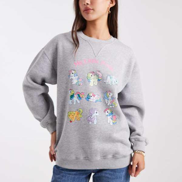 デイジーストリート Daisy Street デイジーストリート x マイリトルポニー スウェットシャツ（グレー） トップス レディース 女性 インポートブランド 小さいサイズから大きいサイズまで