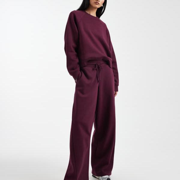 エイソス ASOS asos ASOS DESIGN 大層らしい大いさ バレルレッグ 毛はらいうしろ側 ジョガーパンツ（シームディテール、酸桃） ズボン下 下つ方 レディース お上さん インポートブランド 小っちゃい大いさから馬鹿でかい大いさまで