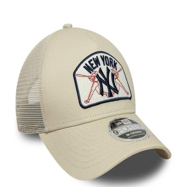 ニュー内鰓 New Era NEW ERA ニュー内鰓 NYヤンキース 9forty 継ぎ切れロゴタイプ トラッカーキャップ 皮膚軟化剤色 かぶり笠 レディース 成人女性 インポートブランド