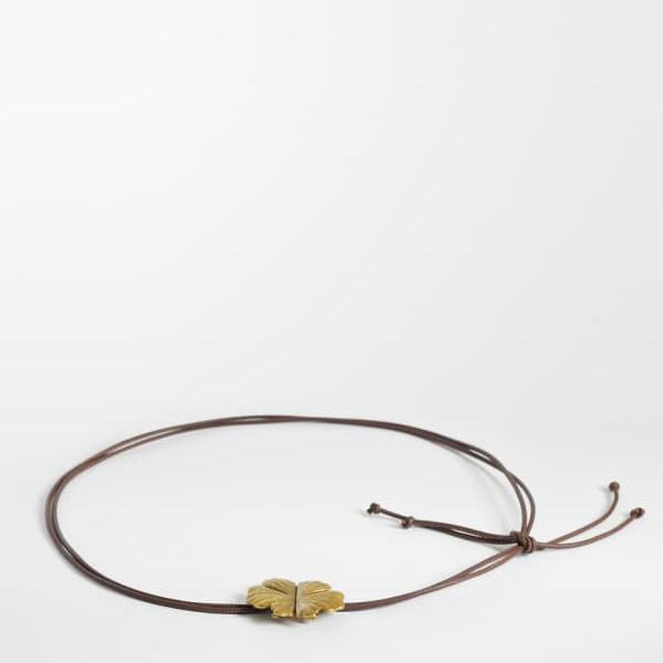 マイアクセサリーロンドン My Accessories London マイアクセサリーズ 私のアクセサリー、ブラウンの印象的な花柄のロープベルト ベルト レディース 女性 インポートブランド