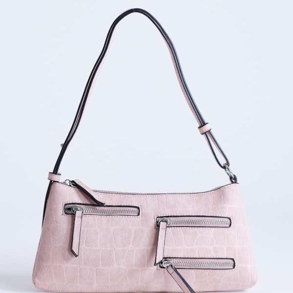 トップショップ Topshop TOPSHOP トップショップ シドニー ポケット ショルダーバッグ ダスティピンク 鞄 レディース 女性 インポートブランド