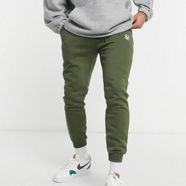 肌触りがいい シックシルク Siksilk カーキ色のsiksilkマッスルフィットジョガー パンツ ボトム メンズ 男性 インポートブランド 小さいサイズから大きいサイズまで 正規店仕入れの Www Qatarballoonfestival Com
