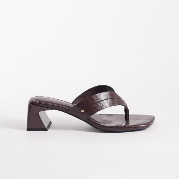 エイソス ASOS asos ASOS DESIGN Honest トングサンダル（ブロックヒール）チョコレート 靴 レディース 女性 インポートブランド 小さいサイズから大きいサイズまで