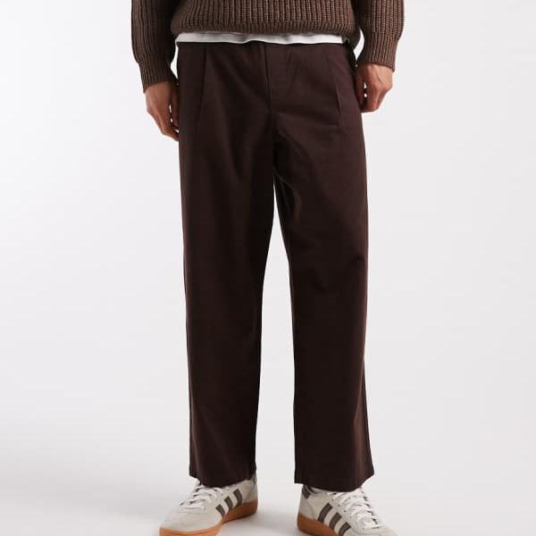 エイソス ASOS asos ASOS DESIGN プルオン 伸び伸びする テーパード トラウザーズ（赤銅色） ズボン下 下つ方 メンズ 成人男性 インポートブランド ごく小さい大きさから大層らしい大きさまで