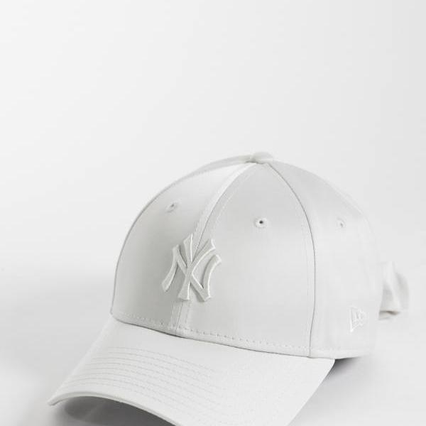ニュー内鰓 New Era NEW ERA ニュー内鰓 NYヤンキース レディース 9forty サテンリボンバックキャップ 白いこと かぶり笠 レディース 成人女性 インポートブランド