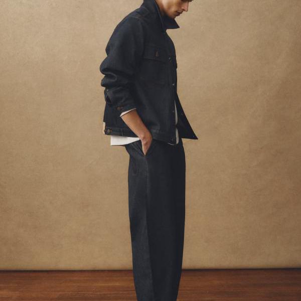 ASOS COLLECTIVE co-ord AC-B-254 テーパードバレルフィットジーンズ（インディゴデニム） パンツ ボトム メンズ 男性 インポートブランド 小さいサイズから大きいサイズまで｜セレクトショップ　Diva　Closet 16,976円