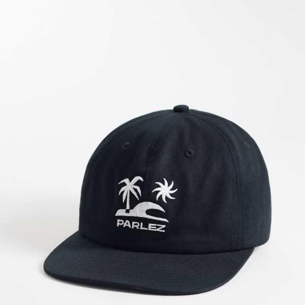 パールズ Parlez Parlez Crowley Beach Print 6ダイアログボックス旗がしら（黒いこと） かぶり笠 レディース 成人女性 インポートブランド