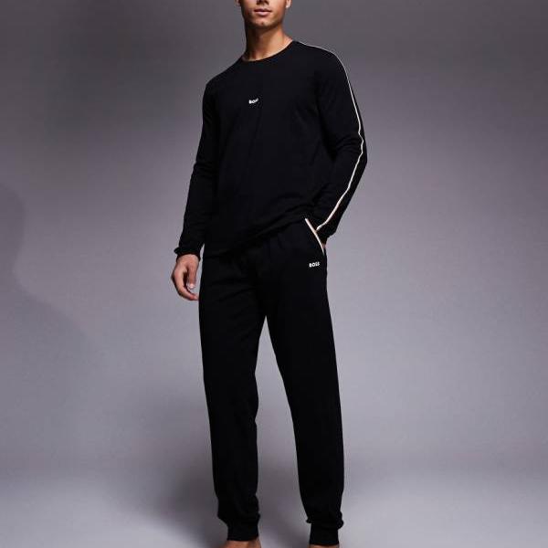 BOSS Bodywear 特殊 コーデ 待ち合い室 ジョガー (黒いこと) ズボン下 下つ方 メンズ 成人男性 インポートブランド 弱められた大きさから馬鹿でかい大きさまで