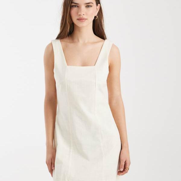 Cotton Onのスクエアネックミニドレス（クリームフレッシュ） ワンピース レディース 女性 インポートブランド 小さいサイズから大きいサイズまで 11,861円