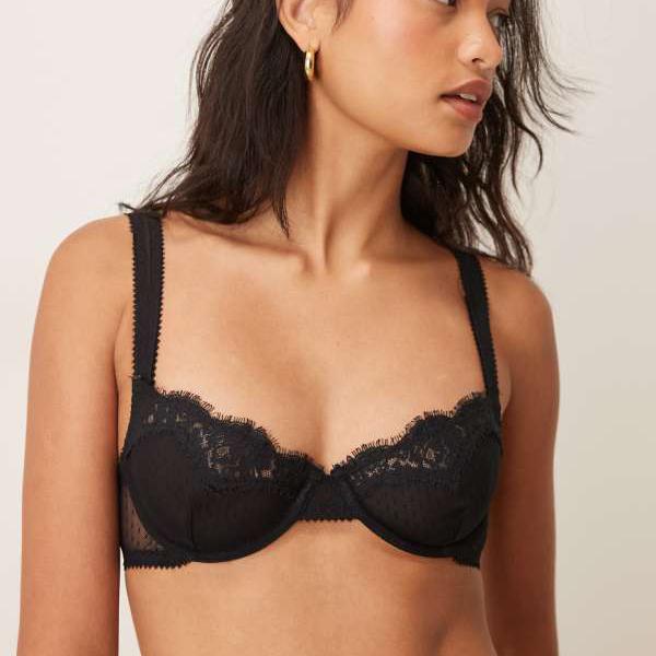 フリーピープル Free People フリーピープル フィオナ デミ ワイヤーブラ（ブラック） 下着 レディース 女性 インポートブランド 小さいサイズから大きいサイズまで