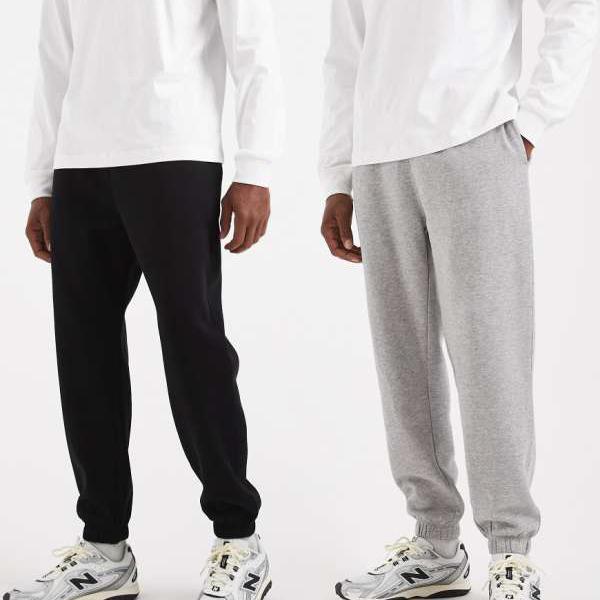 エイソス ASOS asos ASOS DESIGN エッセンシャルズ 2パック テーパードジョガー（ブラック＆グレーマール） パンツ ボトム メンズ 男性 インポートブランド 小さいサイズから大きいサイズまで