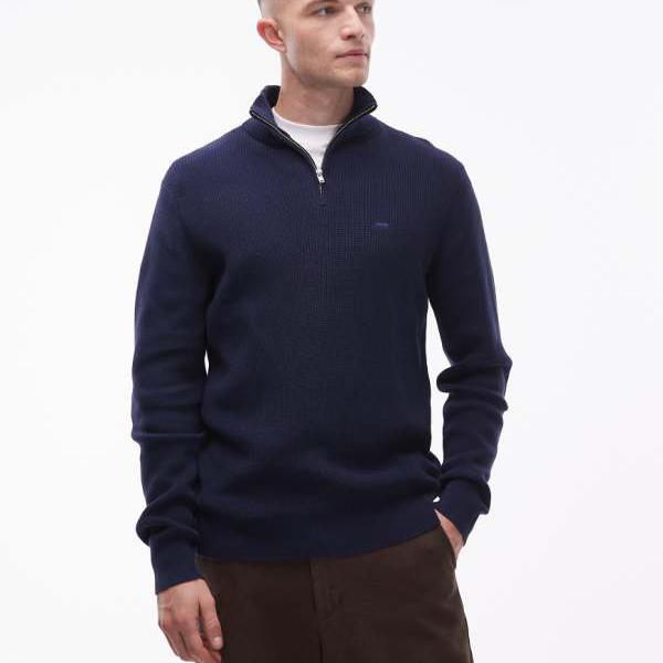 リーバイス Levi's リーバイスのネイビーの1/4ジップジャンパー トップス メンズ 男性 インポートブランド 小さいサイズから大きいサイズまで