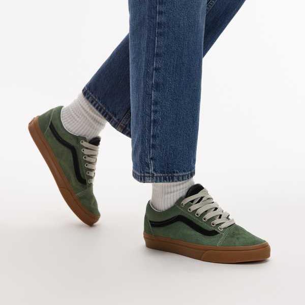 ヴァンズ Vans VANS バンズ セージグリーンのVans Old Skoolポニーヘアスニーカー 靴 レディース 女性 インポートブランド 小さいサイズから大きいサイズまで｜セレクトショップ　Diva　Closet