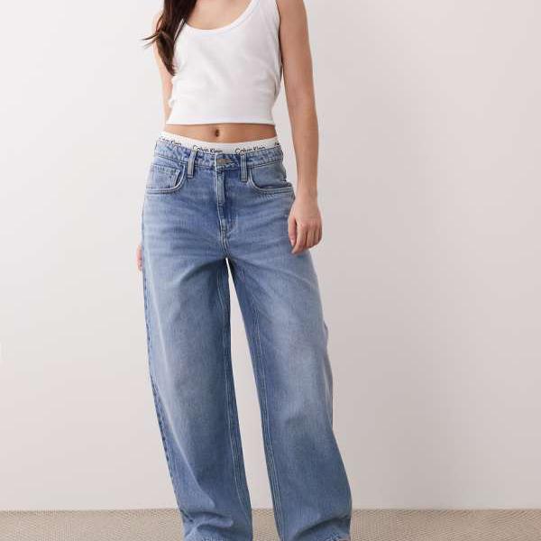 マンゴ MANGO Mango マンゴーベット 100%コットンバレルジーンズ（ライトブルー） パンツ ボトム レディース 女性 インポートブランド 小さいサイズから大きいサイズまで 13,882円