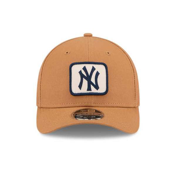 ニュー内鰓 New Era NEW ERA ニュー内鰓 NYヤンキース 9forty ロゴタイプ鳥打ち帽（赤銅色） かぶり笠 レディース 亭主もち インポートブランド 帽子-キャップ-バッグ・小物・ブランド雑貨