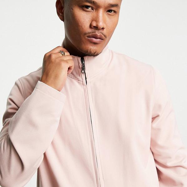 エイソス Asos Asos Asosdesignコーディネイトスマートトラックジャケットピンク アウター メンズ 男性 インポートブランド 小さいサイズから大きいサイズまで Fmcholollan Org Mx