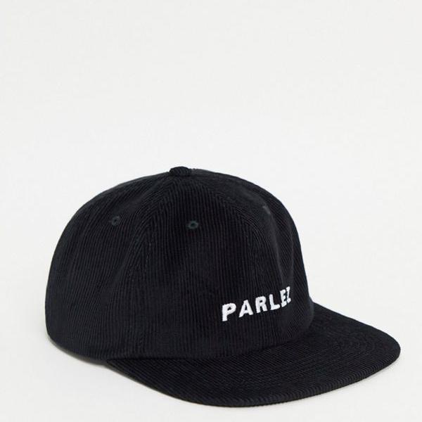 安い購入 パールズ Parlez 黒のparlezladsunコーデュロイキャップ 帽子 メンズ 男性 インポートブランド 100 本物保証 Hughsroomlive Com