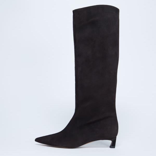 トップショップ Topshop TOPSHOP トップショップ ソフィー プレミアム スエードレザー ポインテッドトゥ ニーハイブーツ（チョコレート） 靴 レディース 女性 インポートブランド 小さいサイズから大きいサイズまで 39,403円