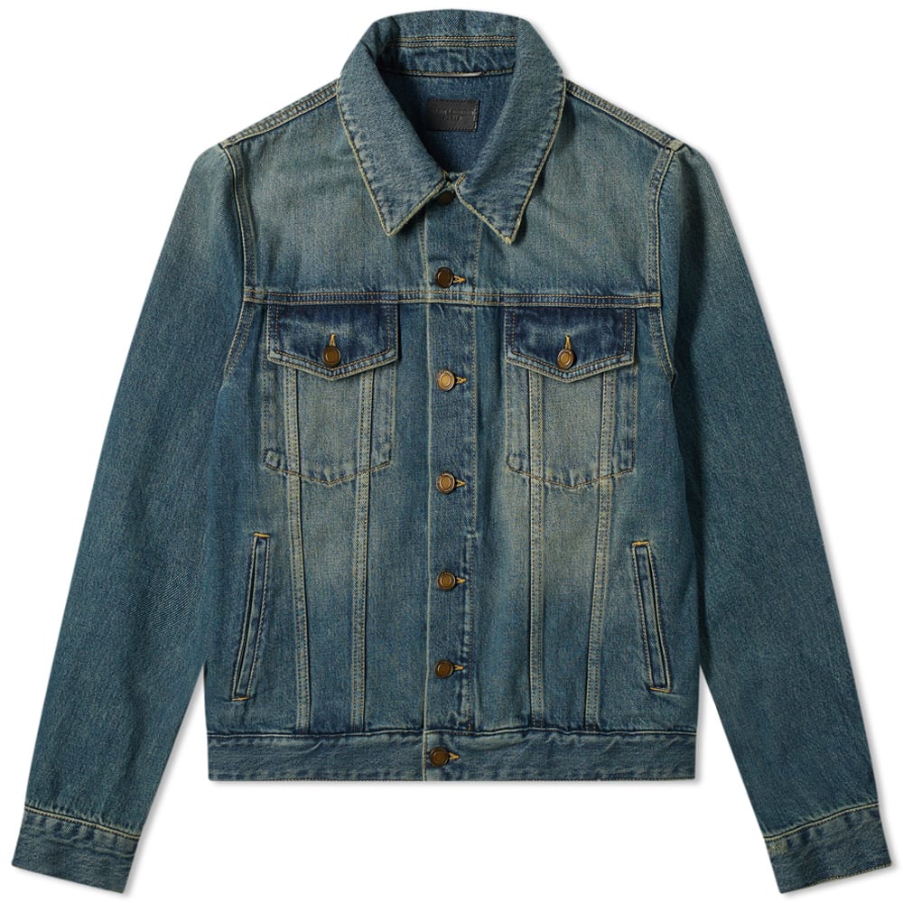 500円引きクーポン アウター サンローランクラシックデニムジャケット Laurent Saint サンローラン メンズ 小さいサイズから大きいサイズまで インポートブランド 男性 コート ジャケット Guiacieneguilla Com