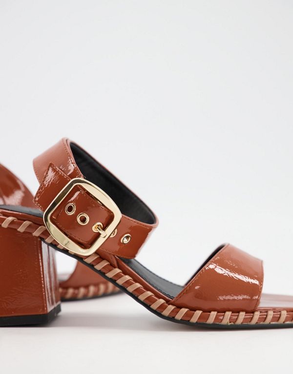 宅送 エイソス Asos Asos Asosdesignハーベストブロックヒールミッドサンダルタン 靴 レディース 女性 インポートブランド 小さい サイズから大きいサイズまで 安い購入 Hopespeechtherapy Com