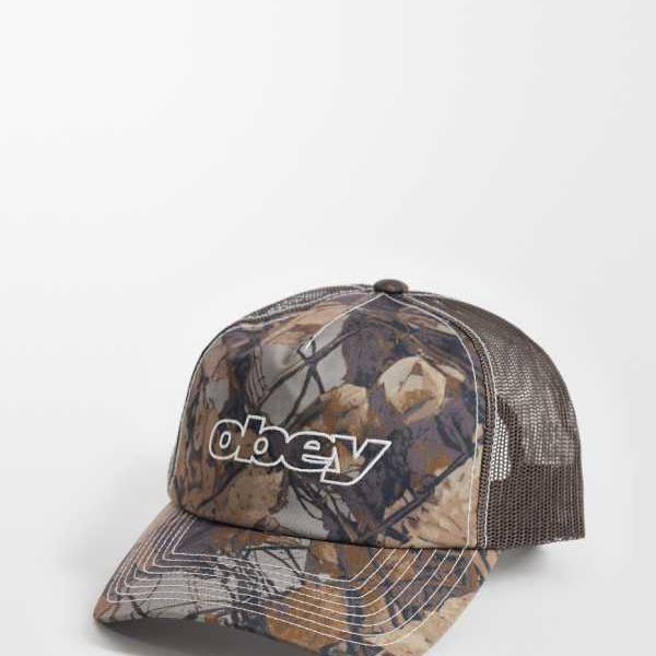 オベイ Obey Obeyのロゴタイプ入り口・入口トラッカーキャップ（化けの皮柄） かぶり笠 メンズ 成人男性 インポートブランド