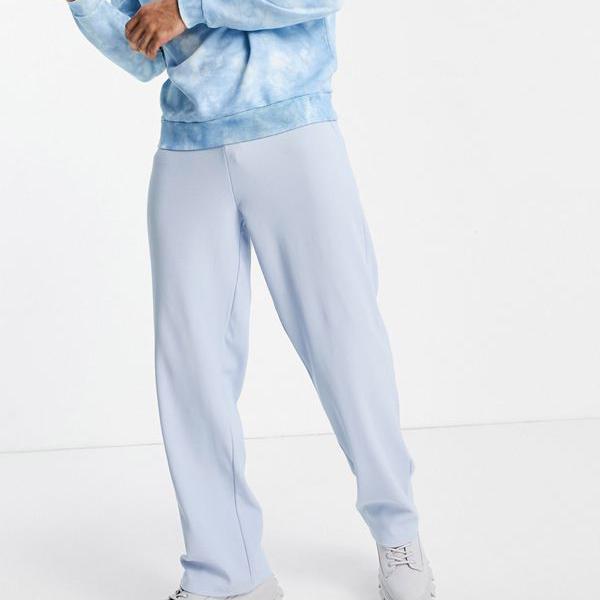 楽天市場 コリュージョン Collusion Collusion Collusion水色のリブ生地のコーディネートでリラックスしたテーパードジョガー パンツ ボトム メンズ 男性 インポートブランド 小さいサイズから大きいサイズまで セレクトショップ Diva Closet